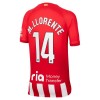 Conjunto (Camiseta+Pantalón Corto) Atlético Madrid M. Llorente 14 Primera Equipación 23-24 - Niño